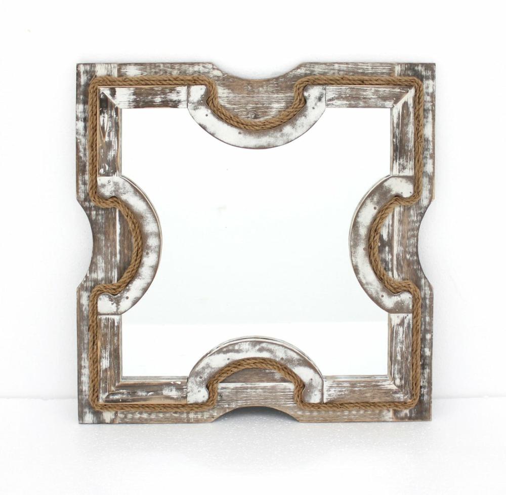 Wood Wall Mirror – Set Of 2 – Wd-034