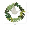 Wreath With Dove, Felt Set Of 2