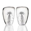 Ag Jellyfish Wedge Bookends (G