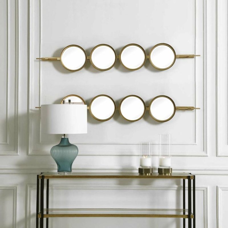 Button Gold Mirror