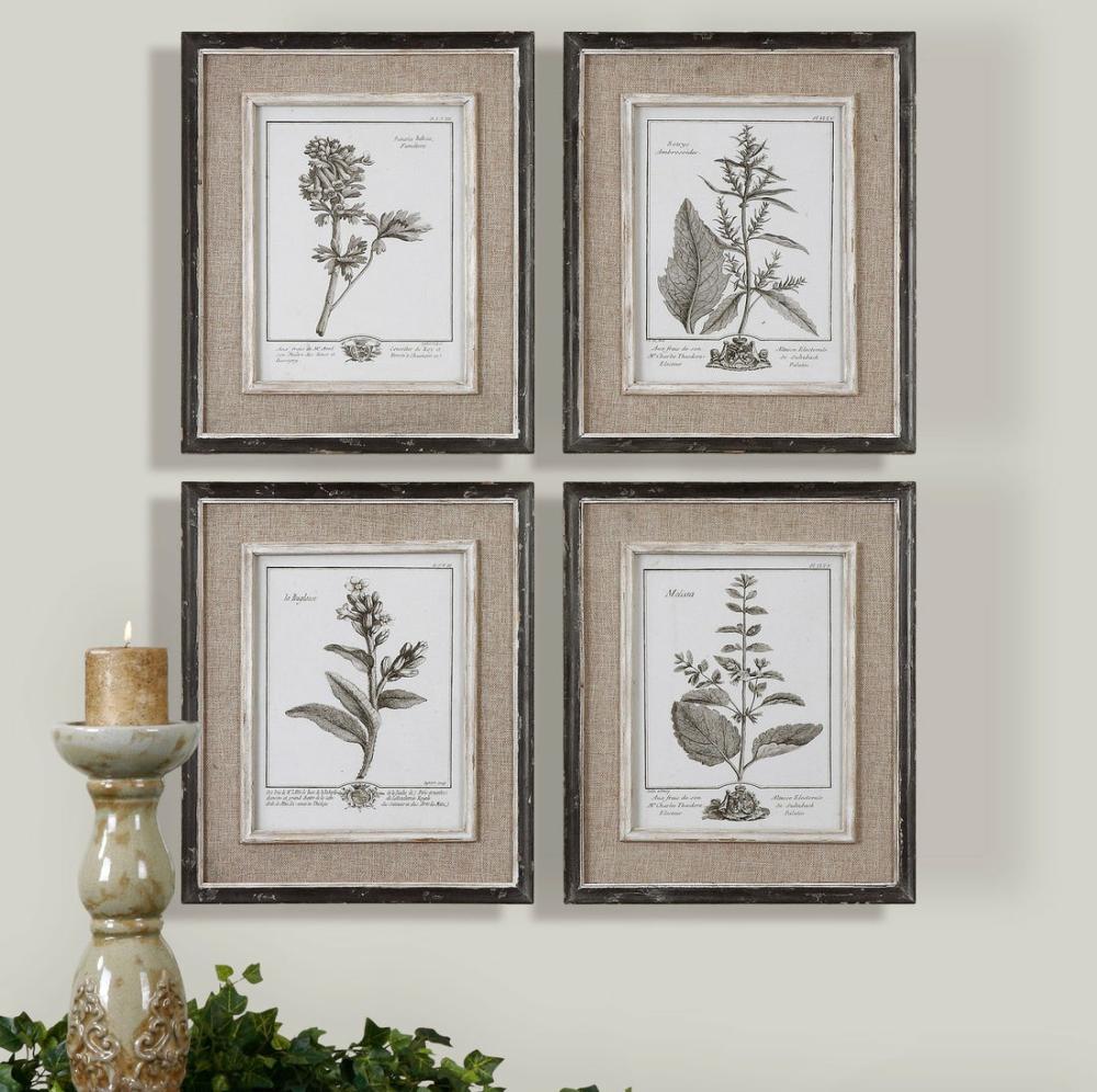 Casual Grey Study Framed Art Set/4