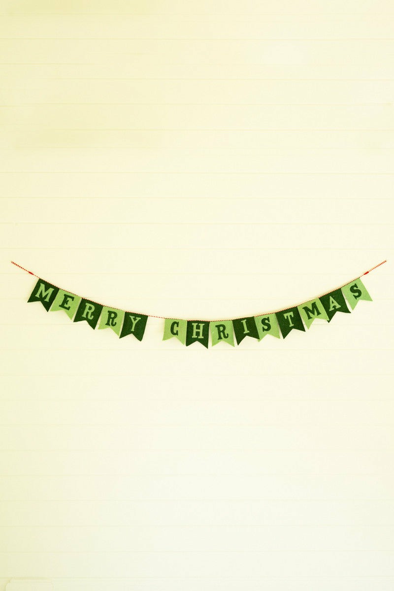 Felt Merry Christmas Garland (Min 2)