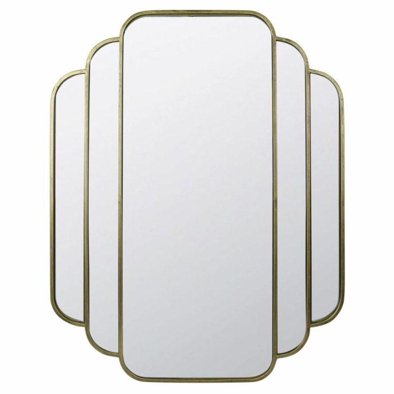 Gadsby Mirror, Brass – Deco