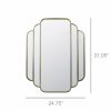 Gadsby Mirror, Brass – Deco