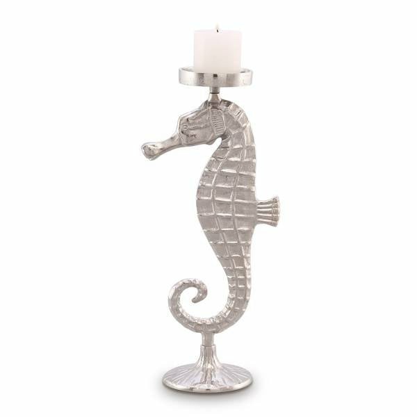 Large Seahorse Pillar Candleholder