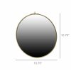 Monroe Round Mirror – Small – Brass Set Of 2