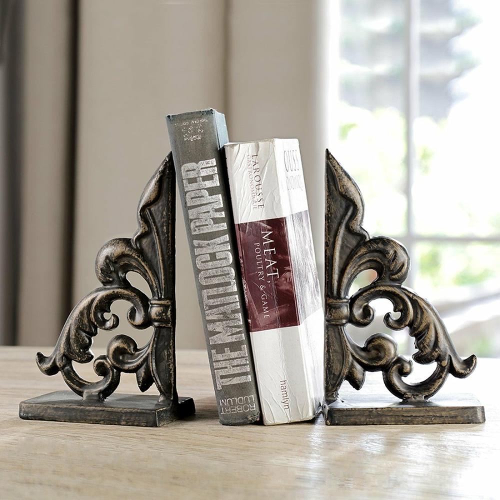 Ornate Fleur De Lis Bookends P